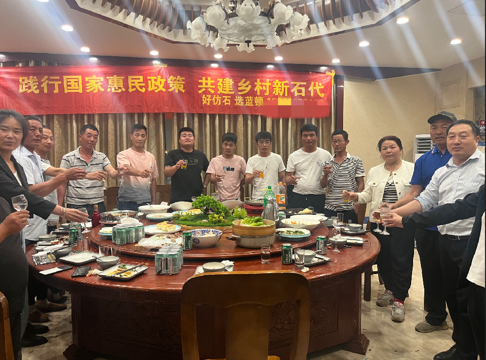 共建鄉(xiāng)村新石代 好仿石 選藍(lán)頓
